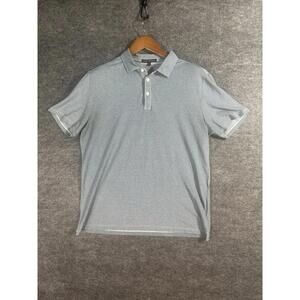 Robert‎ Barakett Men’s Blue Polo Shirt Short Sleeve Size Large